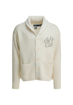 Polo Ralph Lauren x New York Yankees embroidered cardigan - Neutrals