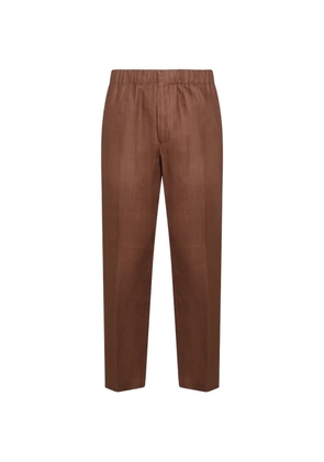Lardini elasticated trousers - Brown