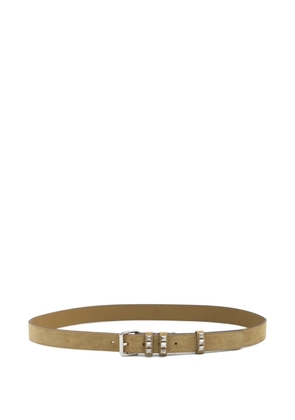 Valentino Garavani rockstud suede belt - Neutrals