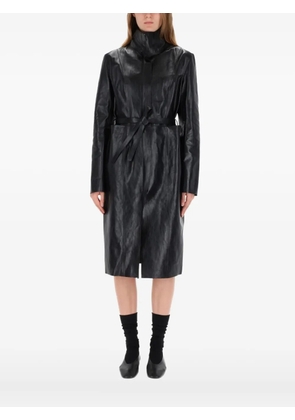 OUR LEGACY belted leather jacket - Black