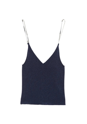 Circus Hotel V-neck top - Blue