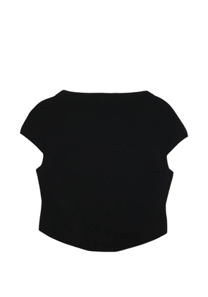 Cult Gaia Virginiana cap-sleeve T-shirt - Black