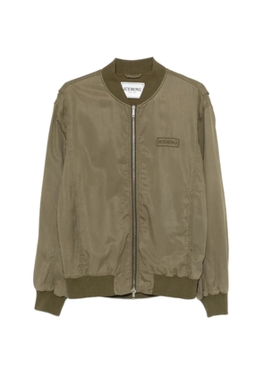 Iceberg logo-patch bomber jacket - Green