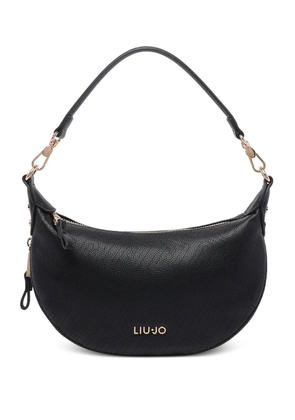 LIU JO logo zip shoulder bag - Black
