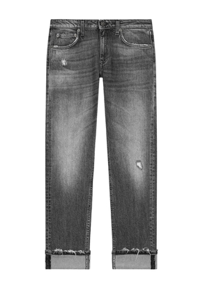 DONDUP washed-out cuffed jeans - Grey