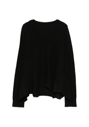 MM6 Maison Margiela ribbed crewneck sweater - Black