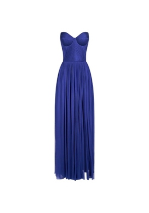 IMROSKA Imroska Sweet 18 slit-detail maxi dress - Blue