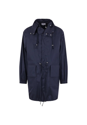 Hed Mayner drawstring hooded parka coat - Blue