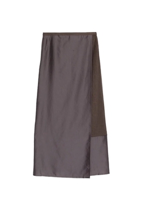 R2W Amora colour-block midi skirt - Grey