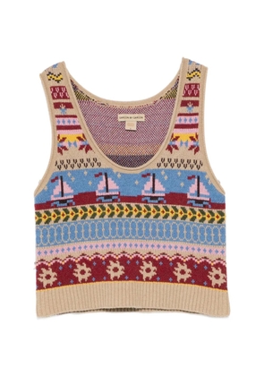 GARÇON BY GARÇON patterned knitted vest - Neutrals