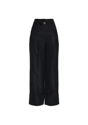 FENDI poudre wool trousers - Black