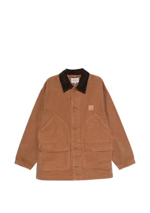 Carhartt WIP courdoroy-collar jacket - Brown
