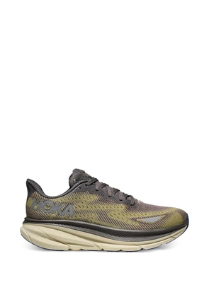 HOKA Clifton 9 logo-detail sneakers - Green