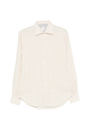 Eleventy striped-pattern shirt - Neutrals