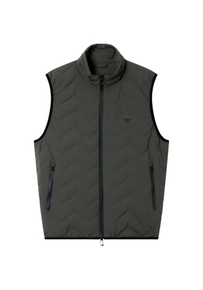 Emporio Armani chevron gilet - Grey