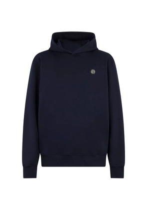 Philipp Plein logo-detail hoodie - Blue