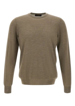 Gran Sasso long-sleeve crew-neck top - Brown