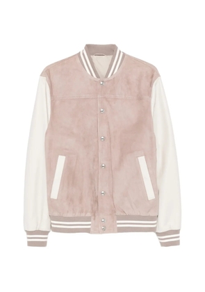 Eleventy striped bomber jacket - Neutrals
