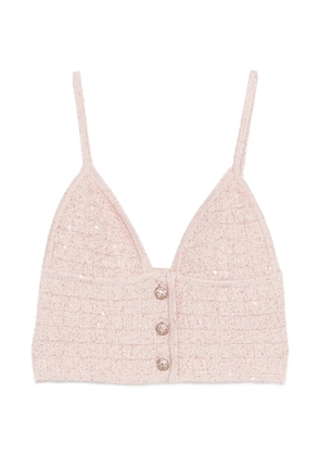 Alessandra Rich buttoned top - Pink