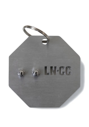 LN-CC x NM3 logo-engraved keyring - Silver