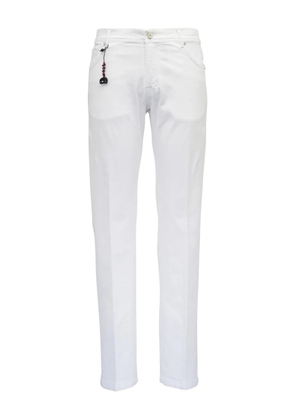 Marco Pescarolo button-fly trousers - White