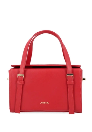 SOFIA mini Belmondo buckle detail tote bag - Red