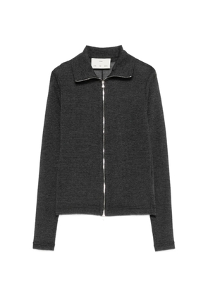 Song For The Mute zip knitted sweater - Grey