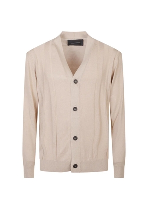 Tagliatore V-neck cardigan - Neutrals