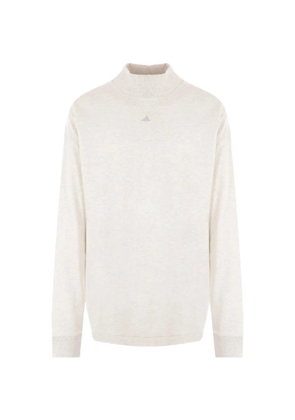 adidas logo-print long-sleeve T-shirt - White