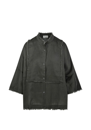 P.A.R.O.S.H. frayed-edge shirt - Green