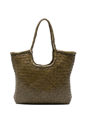 DRAGON DIFFUSION woven handle tote - Green