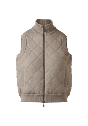 Kinross Cashmere quilted gilet - Neutrals