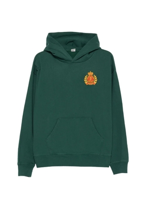 Sporty & Rich NY crest embroidered hoodie - Green