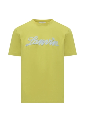 Lanvin logo-detail T-shirt - Yellow