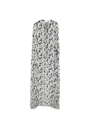 Raquel Diniz Bianca floral tied cape - White