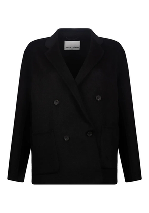 Park Place Meryl buttoned coat - Black