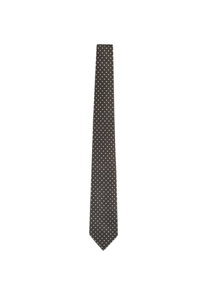 TOM FORD polka dot-print tie - Brown