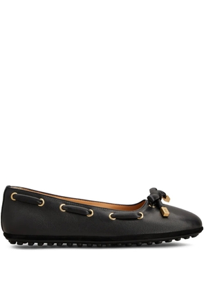 Tod's bow-detail ballet flats - Black