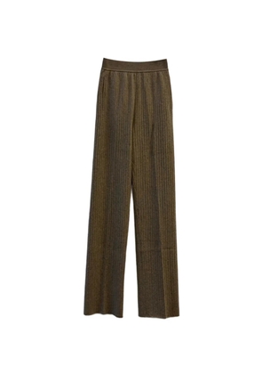 Loro Piana Baby Coste ribbed cashmere trousers - Brown