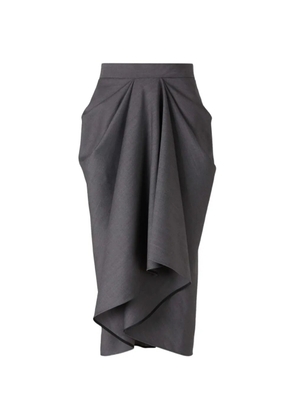 Givenchy draped midi skirt - Grey