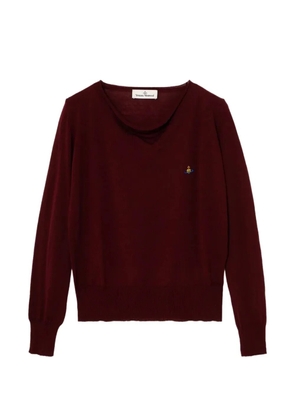 Vivienne Westwood V-neck Pamela jumper - Red