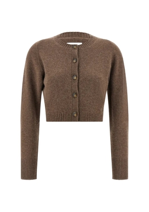 LouLou de Saison logo-embroidered cardigan - Brown