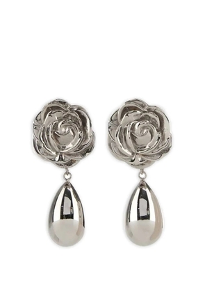 Magda Butrym rose drop earrings - Silver