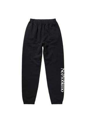 NO PROBLEMO side logo track pants - Black