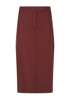 CRIDA East midi skirt - Red