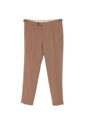 Berwich pleated cuffed trousers - Brown