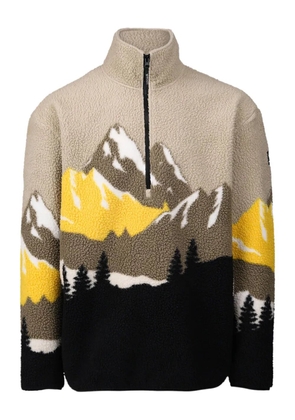 Brunotti Rodrigo zip-up graphic sweater - Neutrals