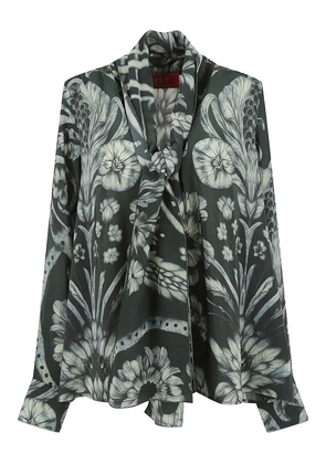 F.R.S For Restless Sleepers floral-print shirt - Grey