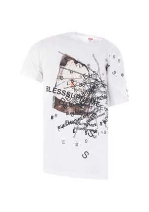 Bless graphic-print short-sleeve T-shirt - White