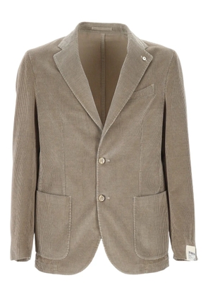L.B.M. 1911 corduroy blazer - Neutrals